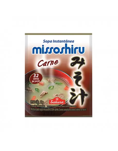 Missoshiru Instantânea Carne 20x10g