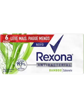 Rexona Sabonete Barra Antibacteriano Bamboo 6x84g