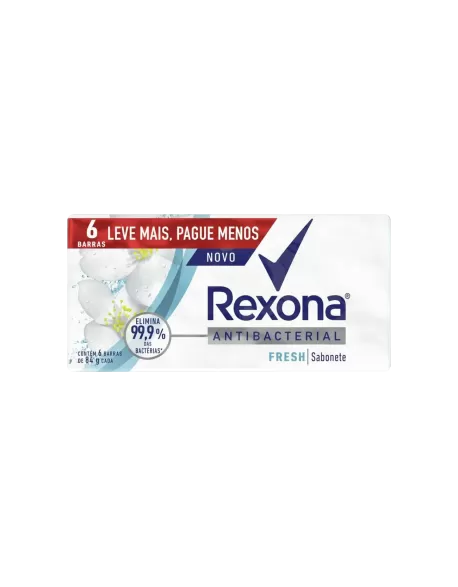 Rexona Sabonete Barra Antibacteriano Fresh 6x84g