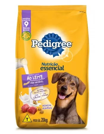 Pedigree Nutrição Essencial Adulto ao Leite 20kg