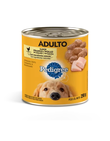 PEDIGREE® Lata Sabor Frango ao Molho 290g