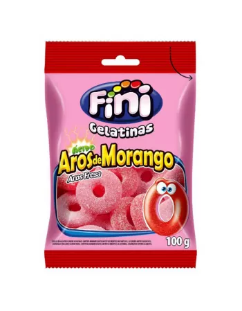 Fini Aros de Morango 90g