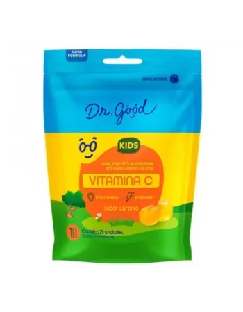 Dr.Good Vitamina C Kids Suplemento Pastilha Laranja 25 Gomas