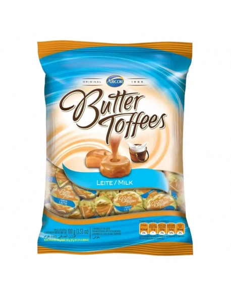 Bala Butter Toffees Leite 100g